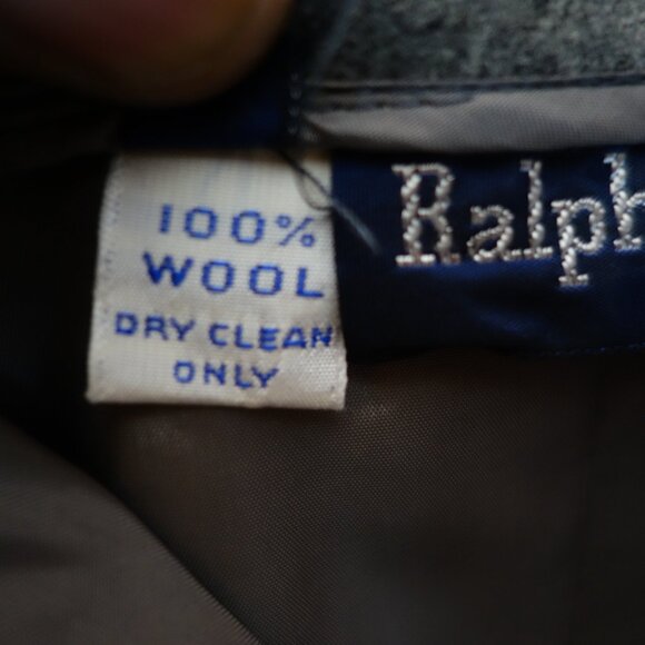 Vintage 1980s Ralph Lauren Thick Wool Maxi Skirt w/ Pockets, Size 10 - Picture 10 of 10